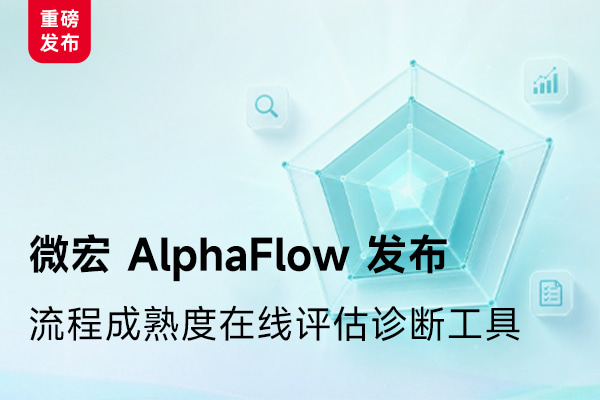 微宏AlphaFlow发布国内首个融合APQC、PEMM和自主模型的流程成熟度在线评估诊断工具